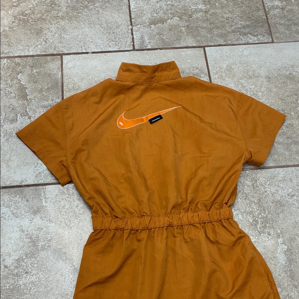 Nike Rust Orange Half-Zip Elastic Waist Mini Dress - Picture 13 of 13